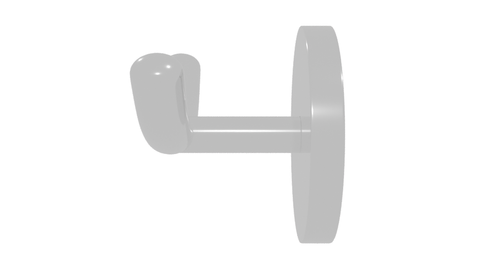 Stylish Wall-Mounted Hook 3D - Professional 3D Model Render 5