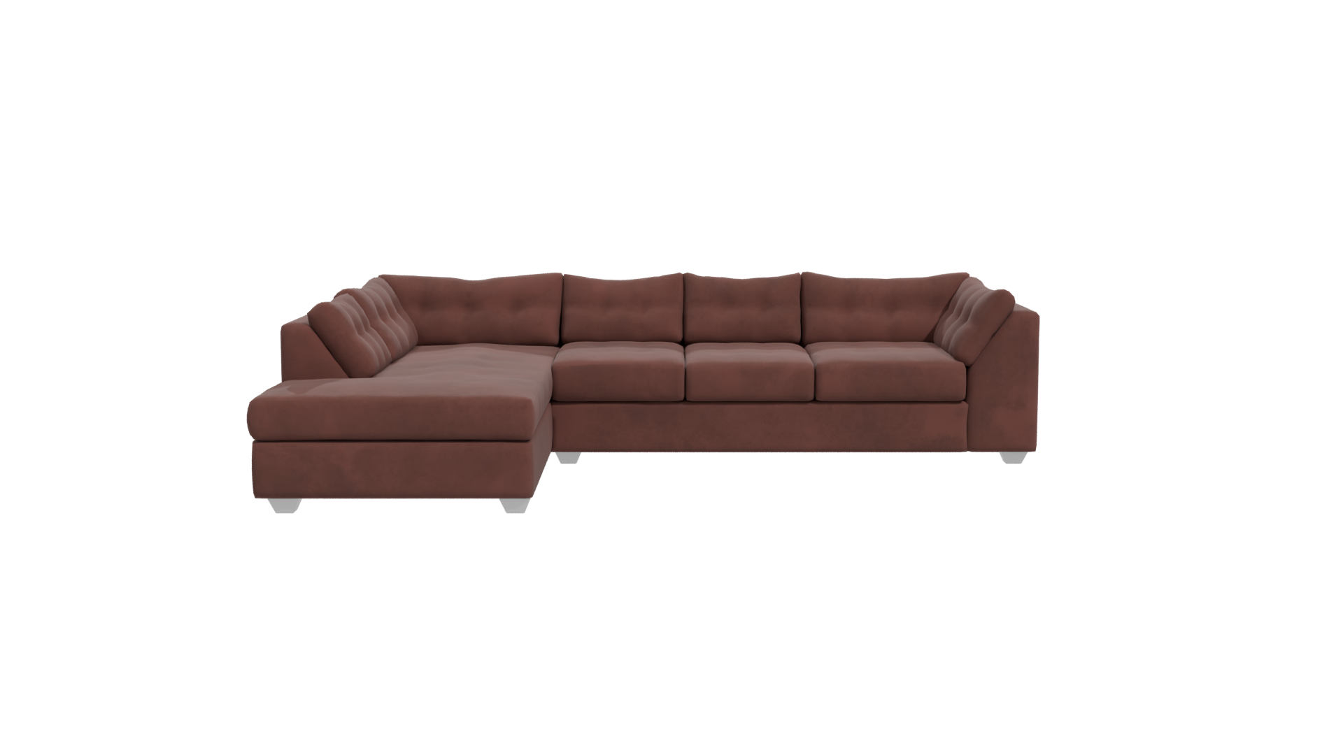 Stylish L-Shaped Sofa 3D - Professional 3D Model Render 11
