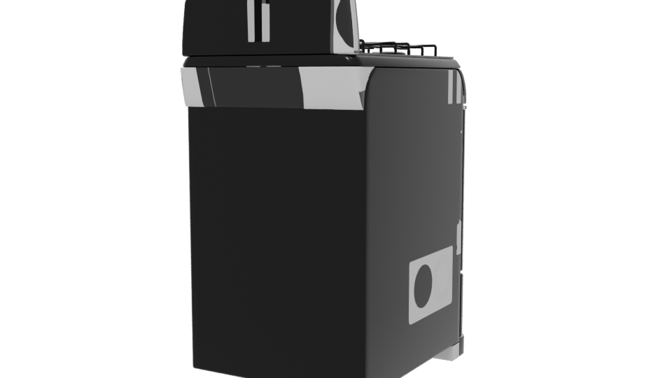 Modern Kitchen Stove 3D Model - Professional 3D Model Render 6