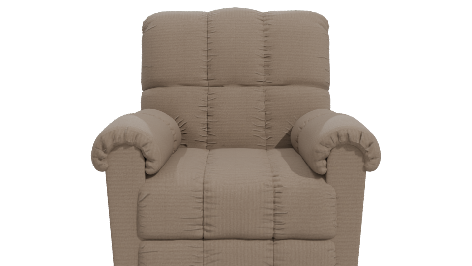 Cozy Reclining Fabric Armchair 3D - Professional 3D Model Render 11