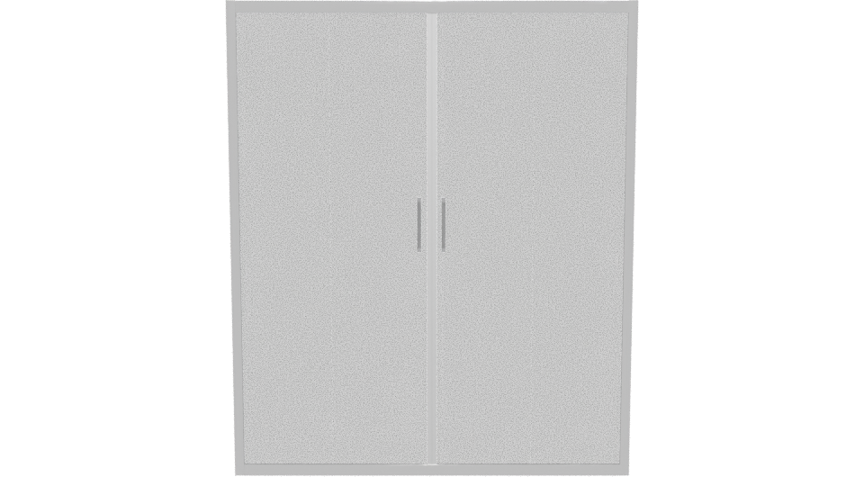Stylish Double Glass Door Model - Professional 3D Model Render 5