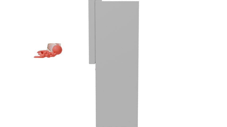 Side By Side Midea Refrigerator 3D - Professional 3D Model Render 2