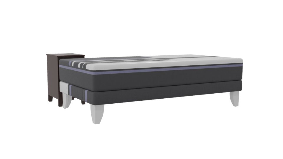 Modern Bed and Nightstand 3D - Professional 3D Model Render 7