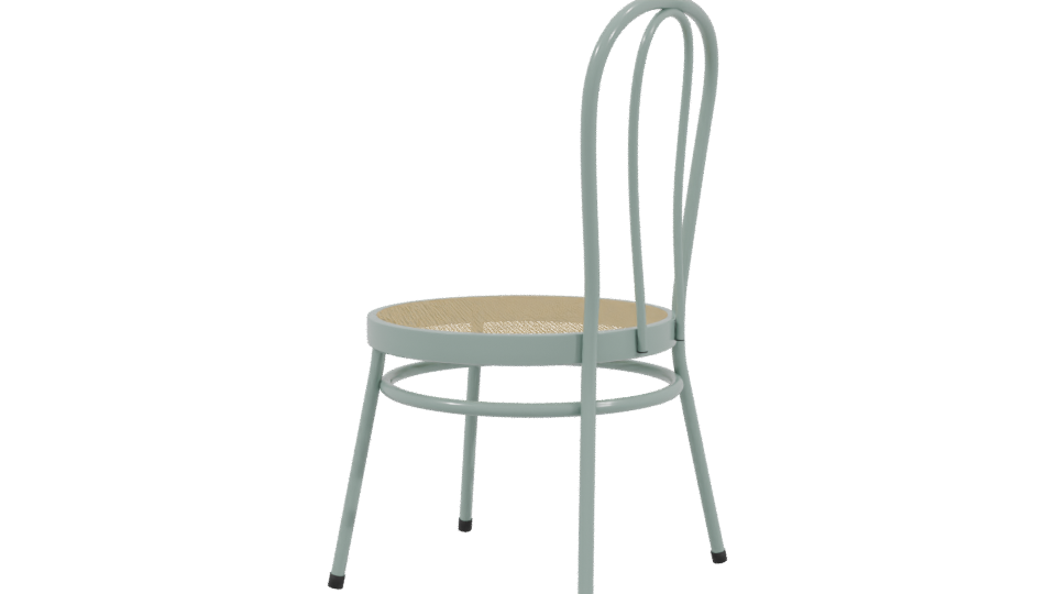 Stylish Vintage-Style Dining Chair 3D Model - Professional 3D Model Render 3