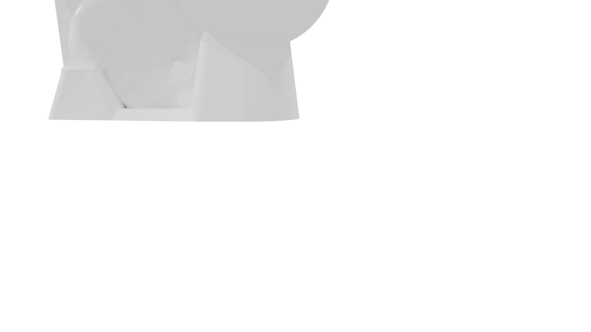 Stylish White Toilet 3D Model for Your Projects - Professional 3D Model Render 20