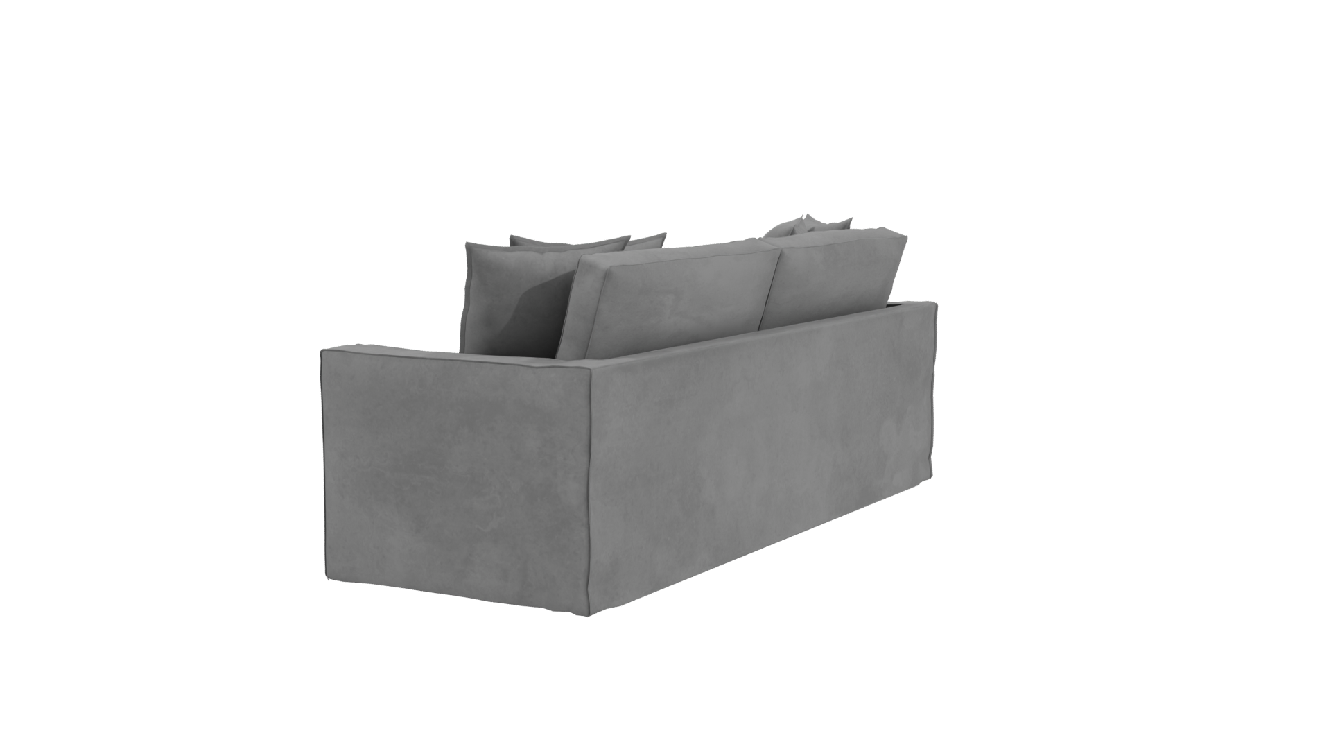 Stylish Modern Fabric Sofa 3D Model - Professional 3D Model Render 3