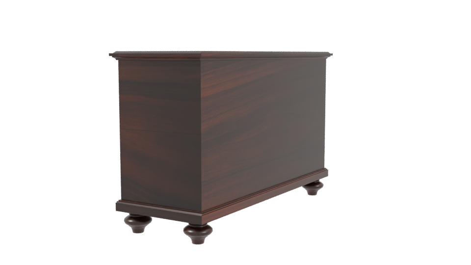 Elegant Wooden Sideboard Model - Professional 3D Model Render 3