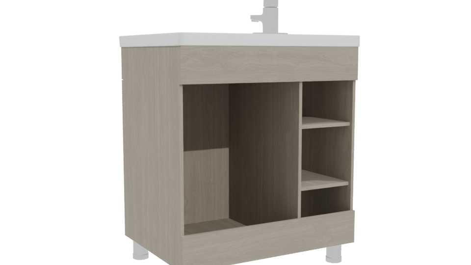 Modern Bathroom Vanity 3D Model - Professional 3D Model Render 4