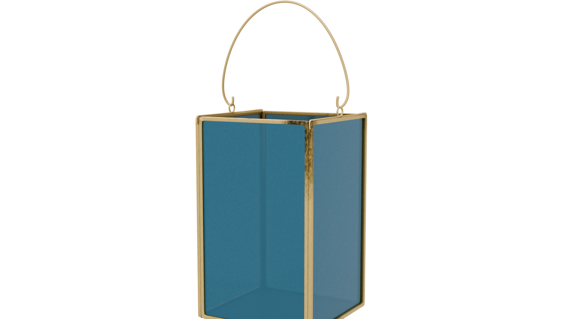 Elegant Glass Lantern 3D Model - Professional 3D Model Render 6