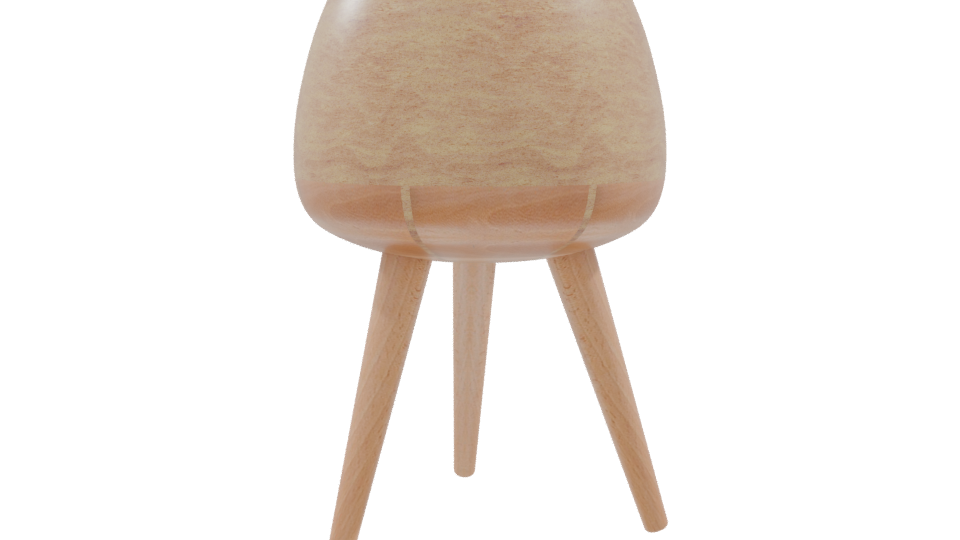 Modern Fiber Planter with Legs 3D - Professional 3D Model Render 9