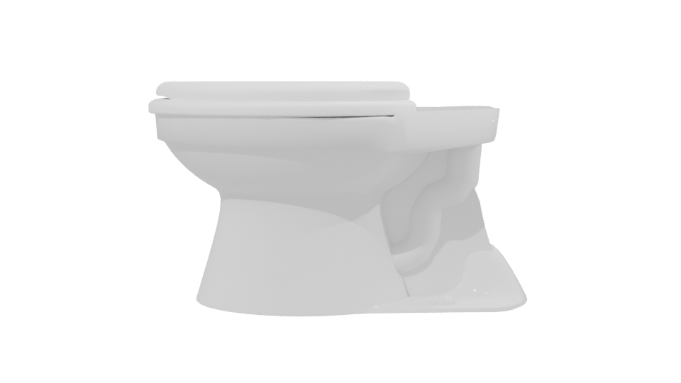 Stylish Bathroom Toilet Model 3D - Professional 3D Model Render 2