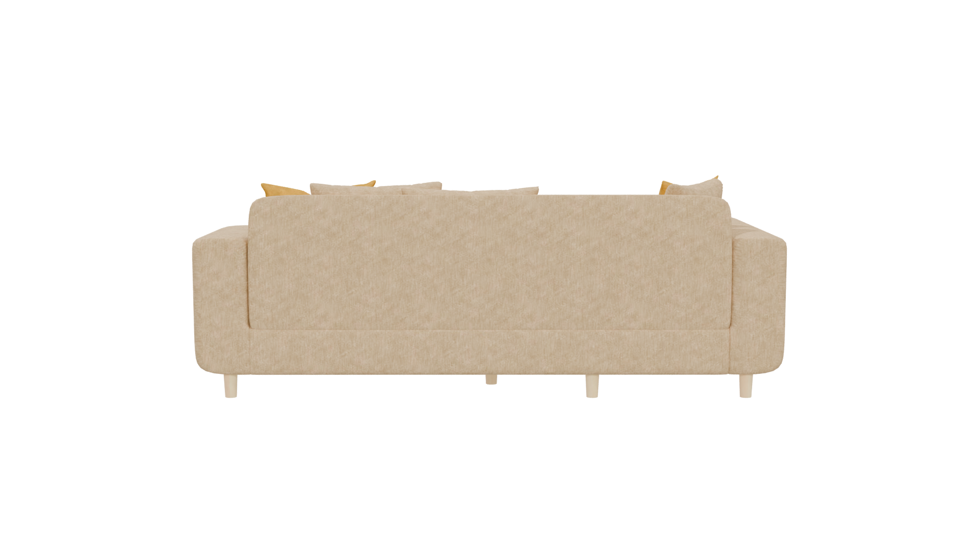 Modern L-Shaped Sofa 3D - Professional 3D Model Render 5