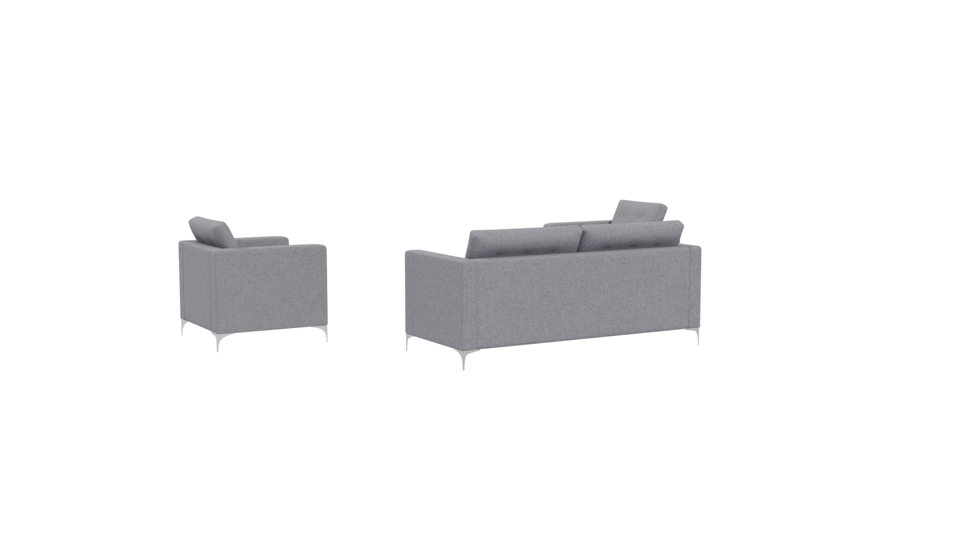 Stylish Modern Sofa Set 3D - Professional 3D Model Render 4