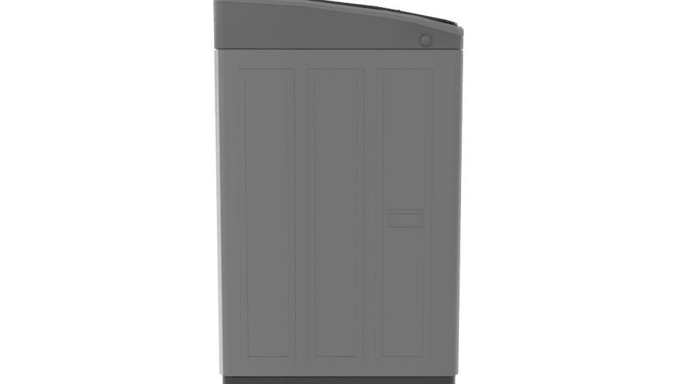 Stylish Top-Load Washing Machine 3D - Professional 3D Model Render 8