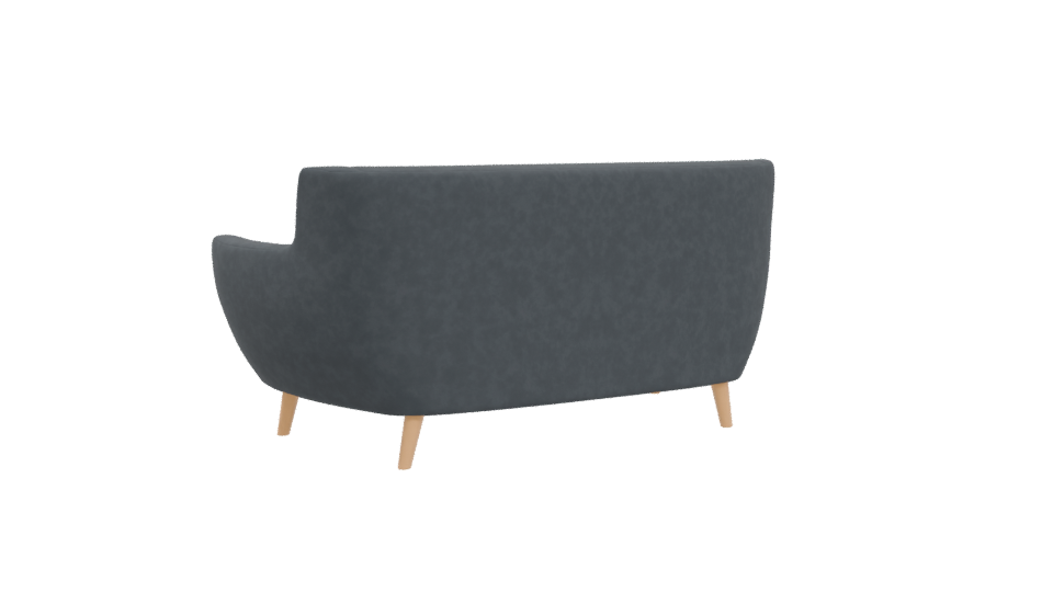 Contemporary Two-Seater Sofa Model - Professional 3D Model Render 4