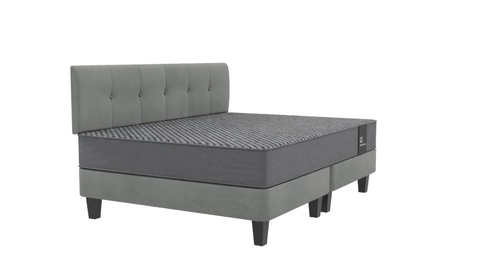 Elegant Bed with Headboard 3D - Professional 3D Model Render 9