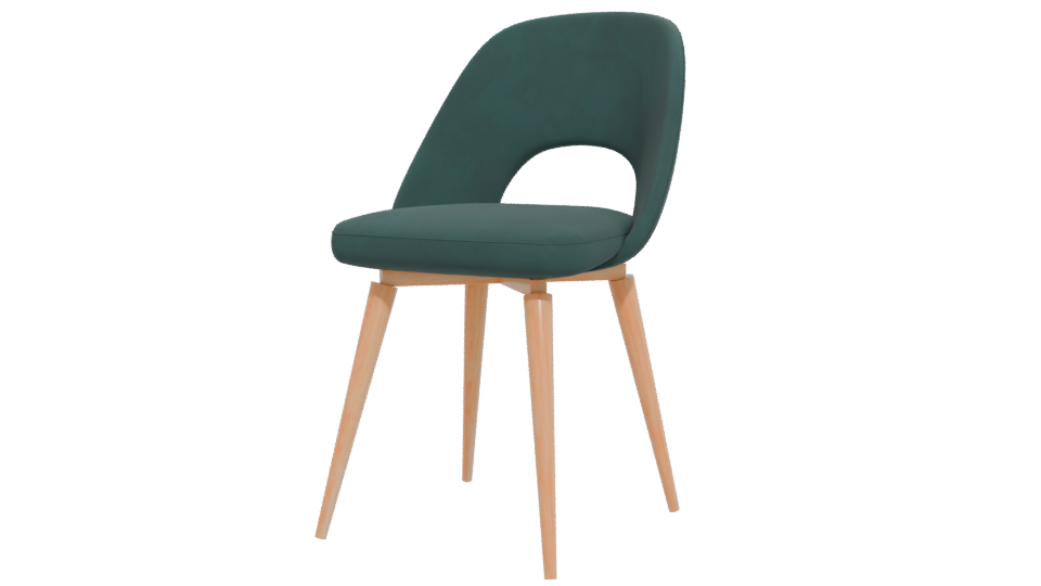 Stylish Modern Dining Chair 3D - Professional 3D Model Render 12