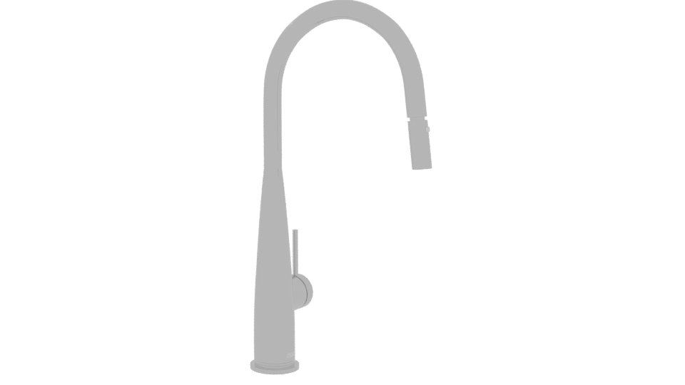 Sleek Modern Kitchen Faucet Model - Professional 3D Model Render 9