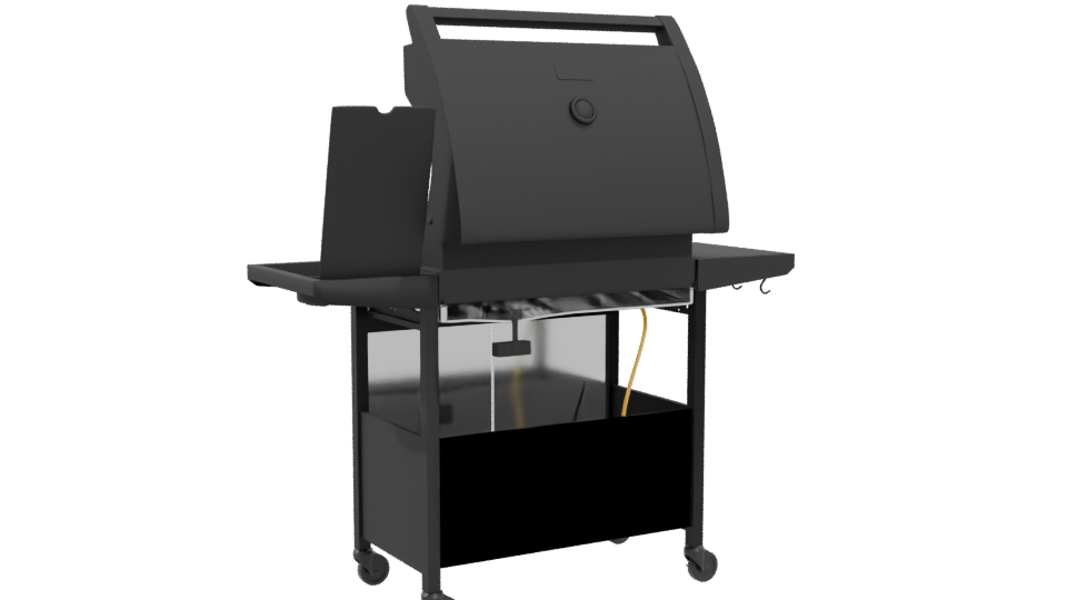 Stylish Outdoor Gas Grill 3D - Professional 3D Model Render 4