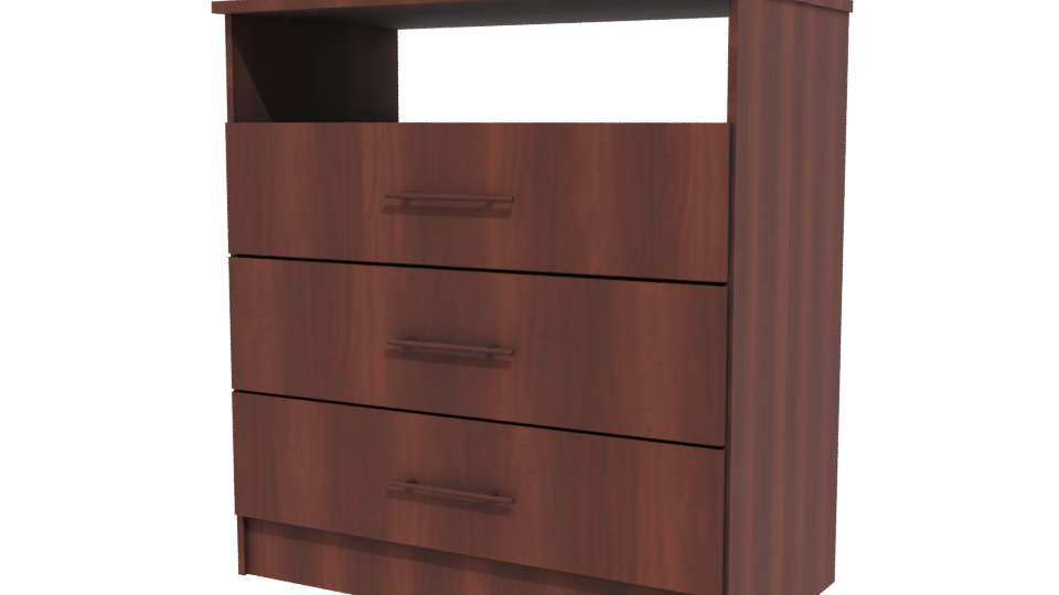 Contemporary Wooden Storage Cabinet 3D - Professional 3D Model Render 12