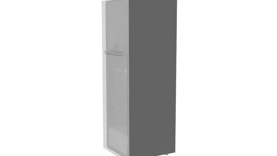 Elegant Stainless Steel Refrigerator Model - Professional 3D Model Render 13