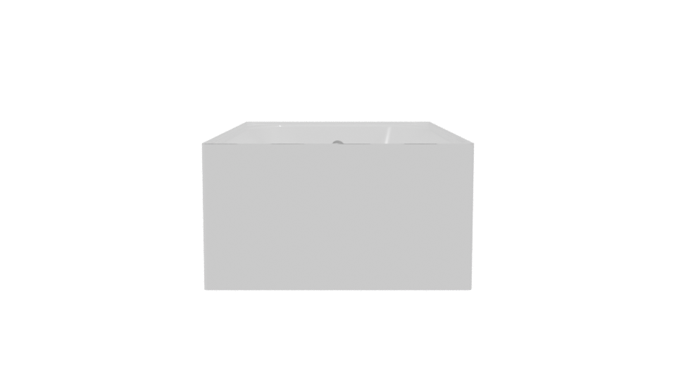 Elegant Modern Bathtub 3D Model - Professional 3D Model Render 2