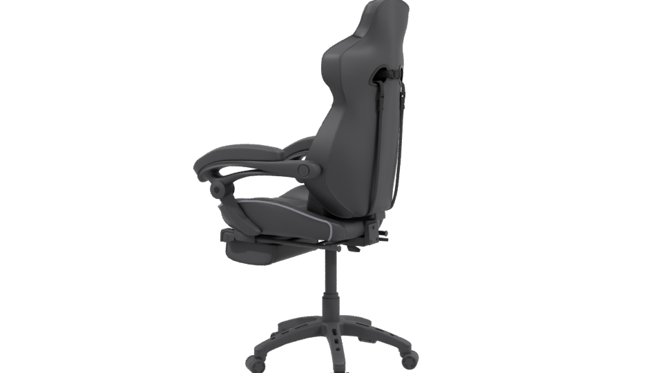 Ergonomic Gaming Chair 3D Model - Professional 3D Model Render 3