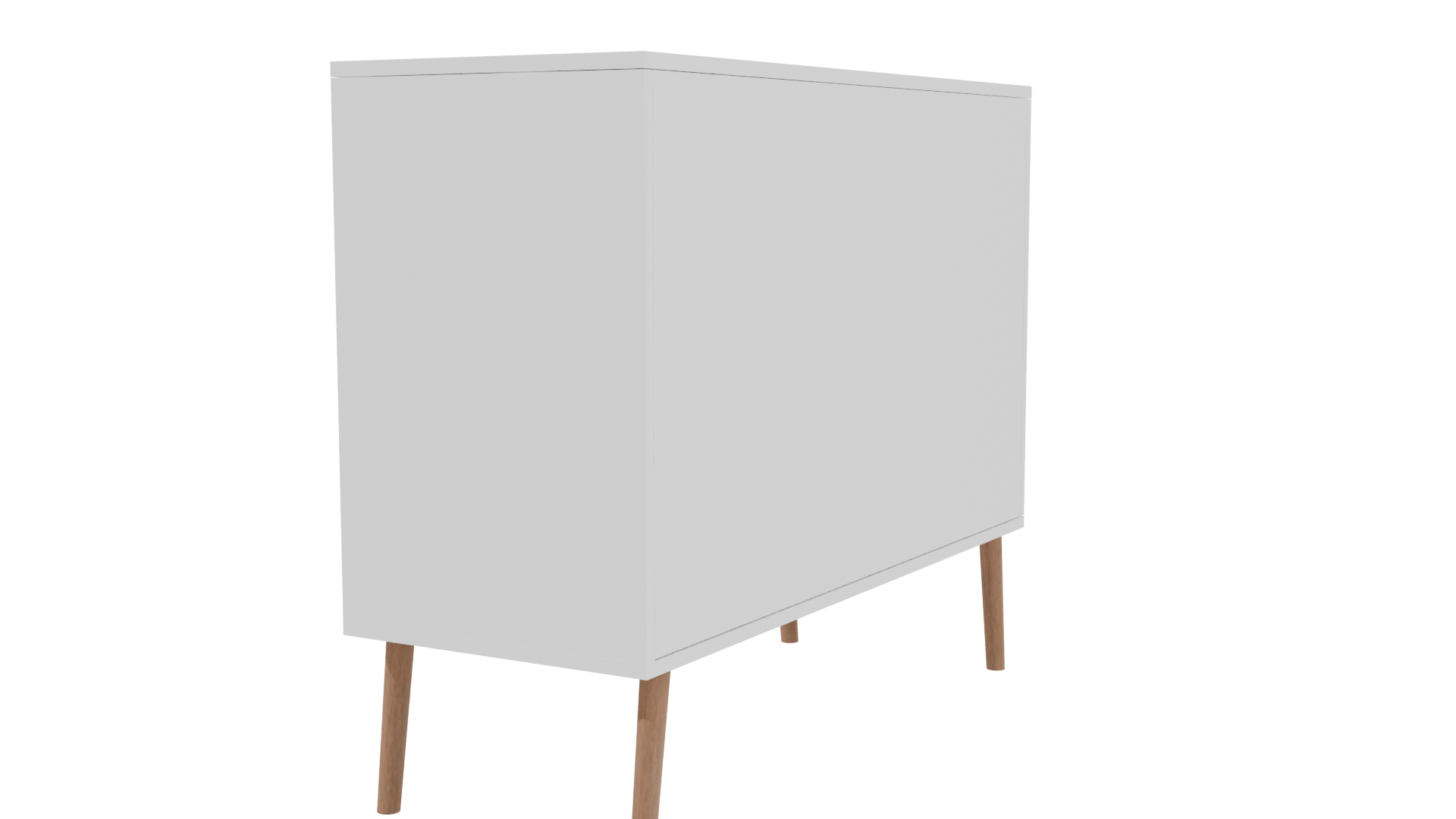 Stylish Modern Dresser with Wooden Accents 3D Model - Professional 3D Model Render 3