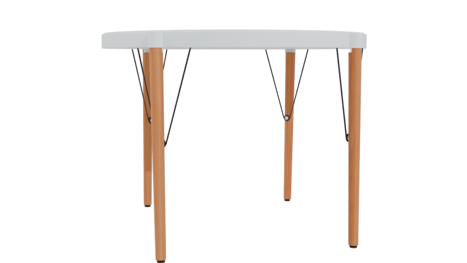 Stylish Round Dining Table 3D - Professional 3D Model Render 4