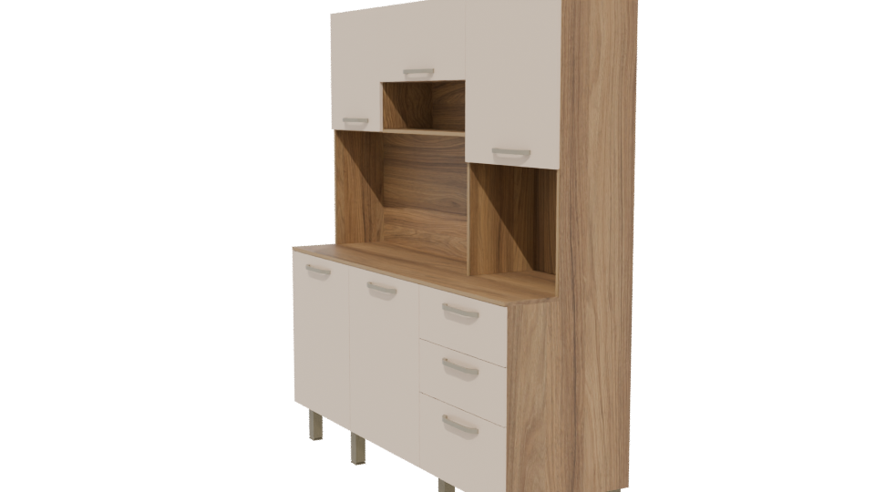 Stylish Kitchen Cabinet 3D Model - Professional 3D Model Render 13