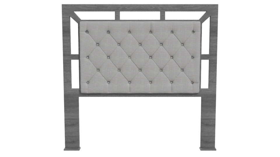 Elegant Upholstered Headboard Model - Professional 3D Model Render 11