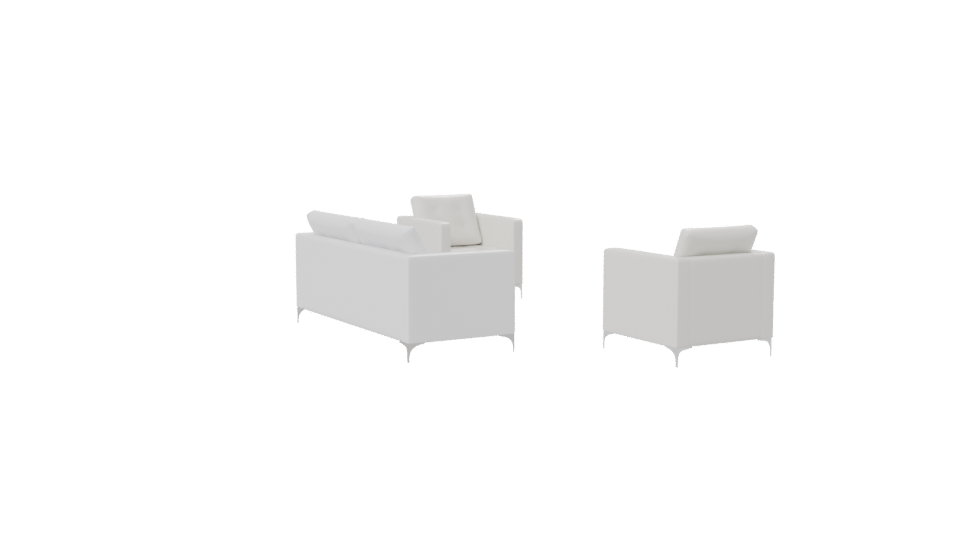 Stylish Minimalist Sofa Set 3D - Professional 3D Model Render 7