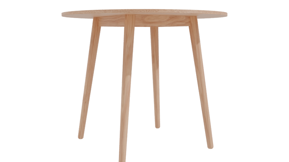 Stylish Wooden Dining Table 3D - Professional 3D Model Render 10