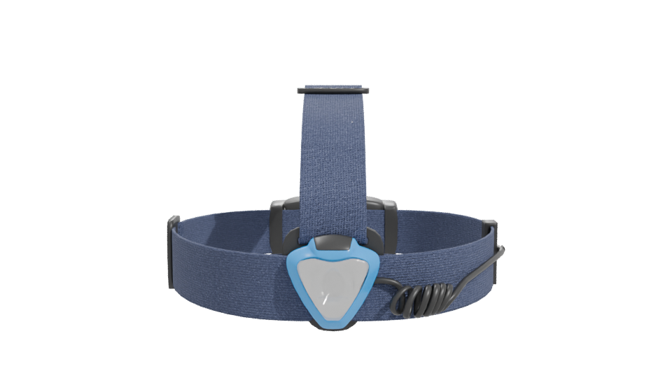 Stylish Blue Fabric Headlamp 3D Model - Professional 3D Model Render 11