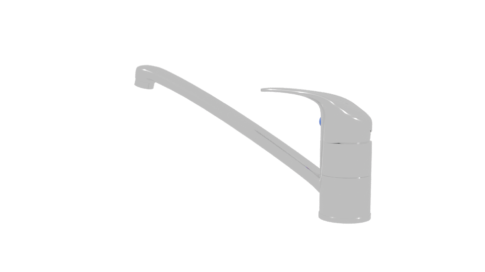 Sleek Chrome Beverage Dispenser 3D Model - Professional 3D Model Render 3