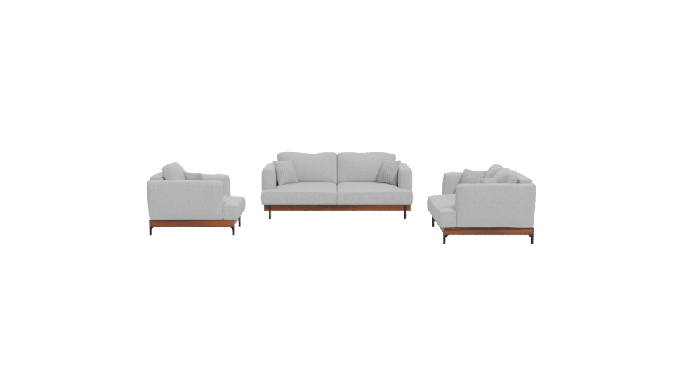 Contemporary Sofa Set 3D Model - Professional 3D Model Render 11