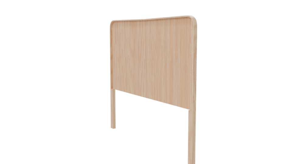 Modern Wooden Headboard 3D - Professional 3D Model Render 7