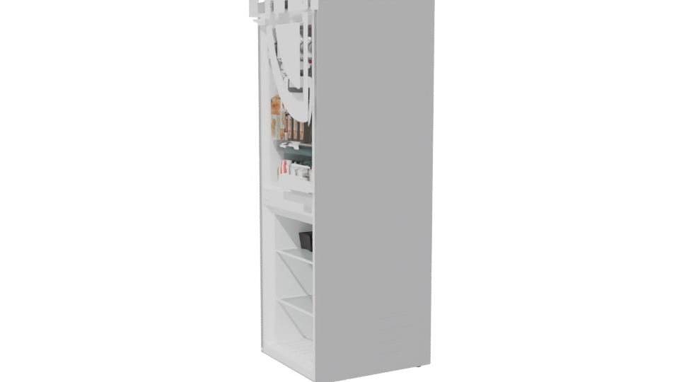 Sleek Modern Refrigerator 3D Model - Professional 3D Model Render 13