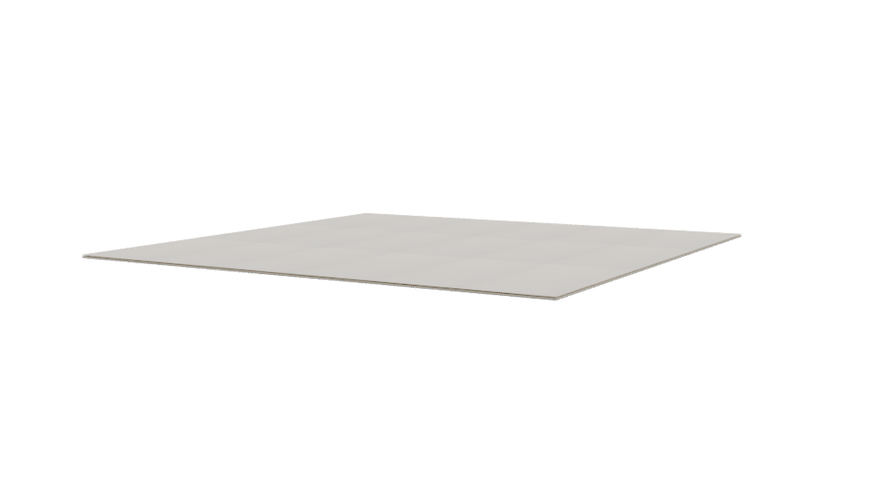 Minimalist White Floor Panel 3D - Professional 3D Model Render 9