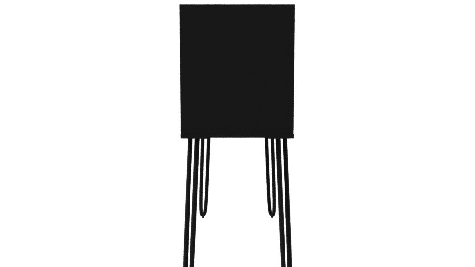 Vintage Wooden Storage Console 3D - Professional 3D Model Render 8