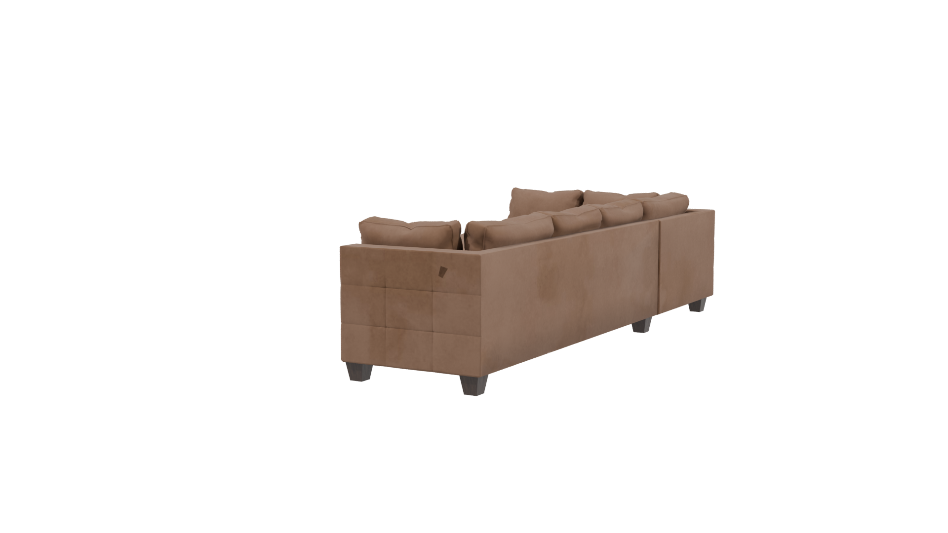 Stylish L-Shaped Sofa Model - Professional 3D Model Render 3
