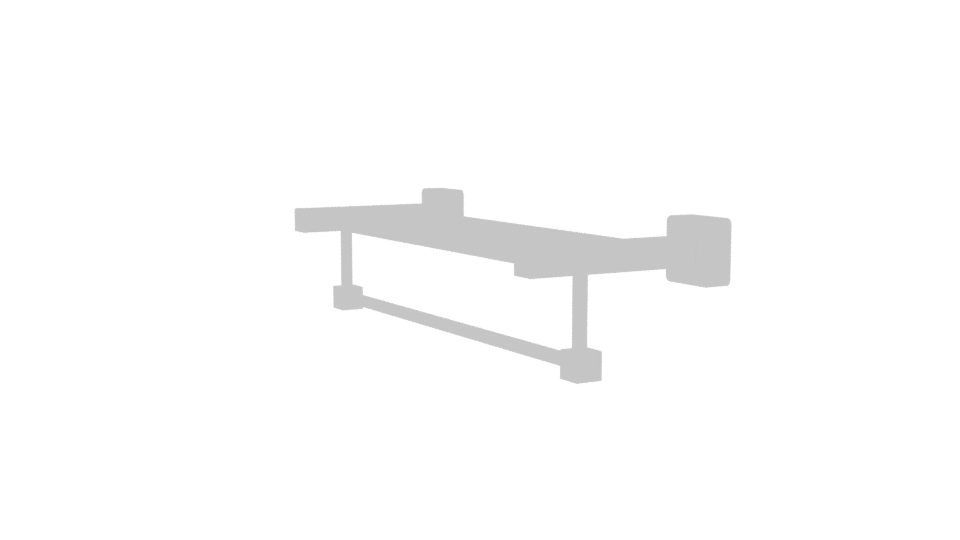 Stylish Wall-Mounted Rack 3D - Professional 3D Model Render 13