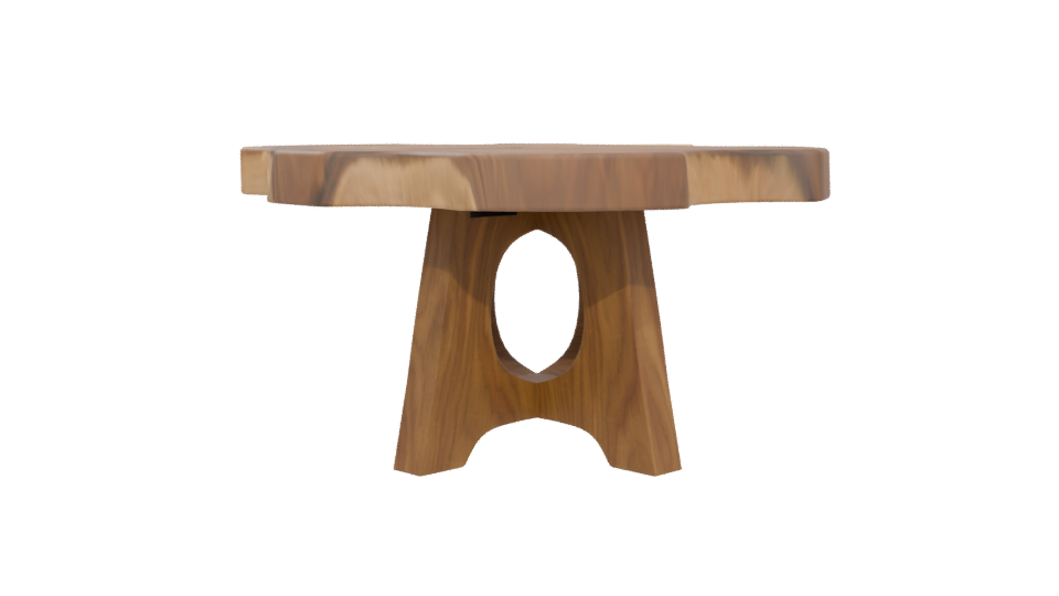 Oya Live Edge Dining Table 3D - Professional 3D Model Render 5