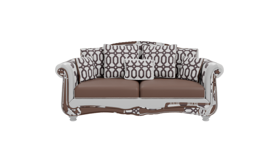 Elegant Vintage Sofa 3D Model - Professional 3D Model Render 11