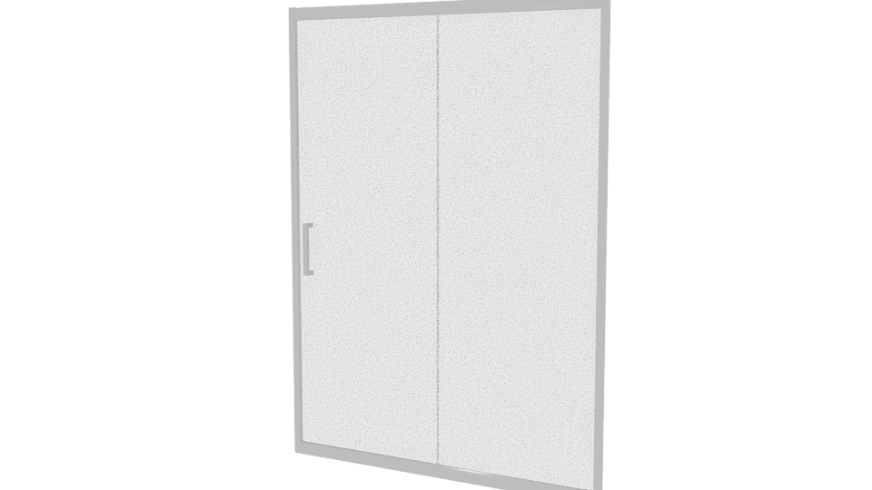 Mampara Corredera Frontal Light 3D - Professional 3D Model Render 12