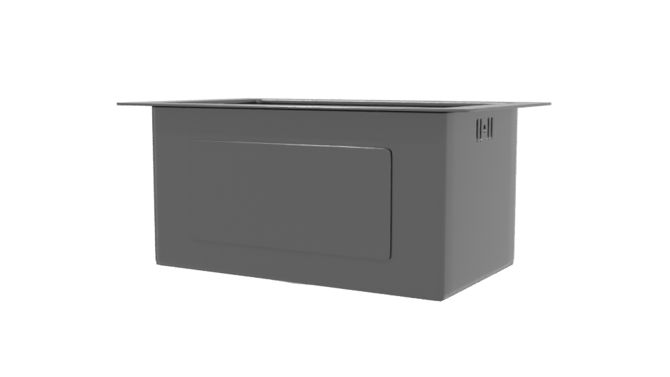 Stylish Modern Square Planter 3D Model - Professional 3D Model Render 3