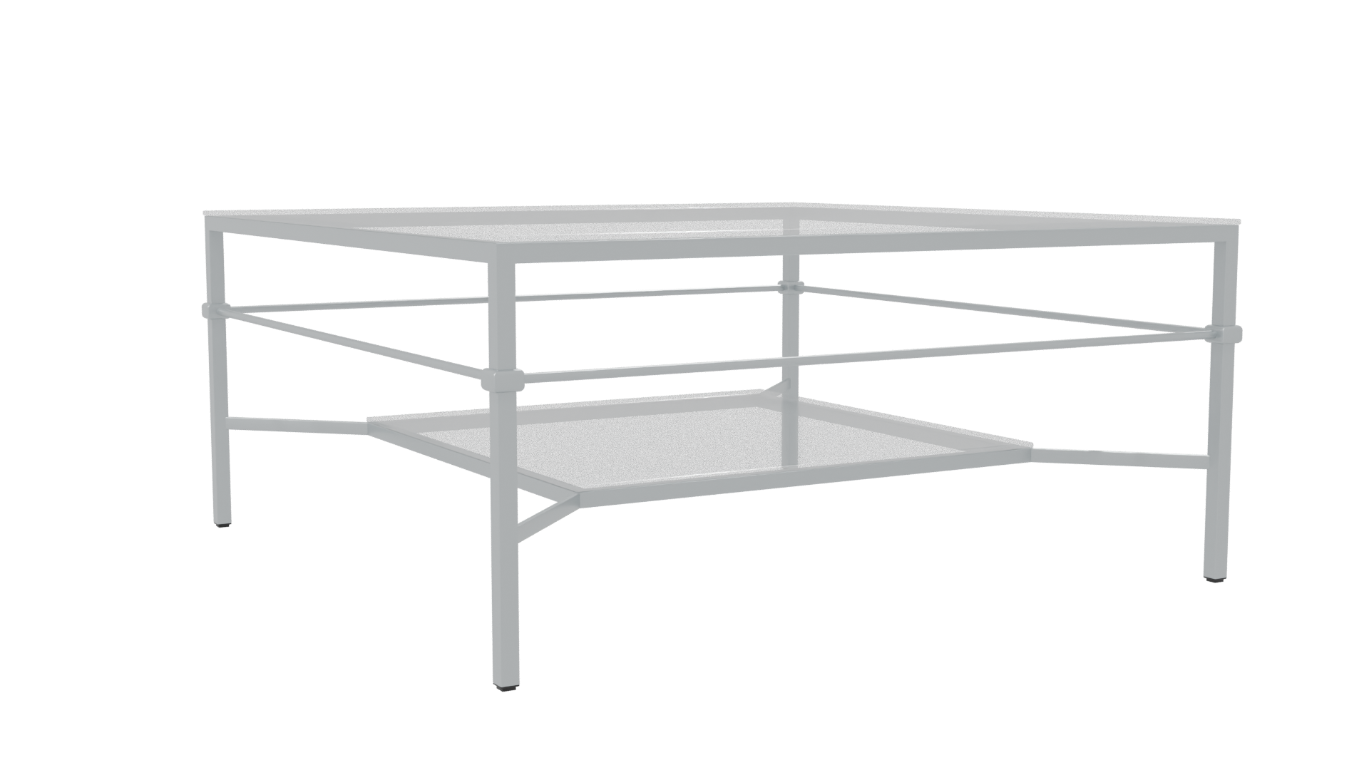 Modern Glass Coffee Table 3D - Professional 3D Model Render 7