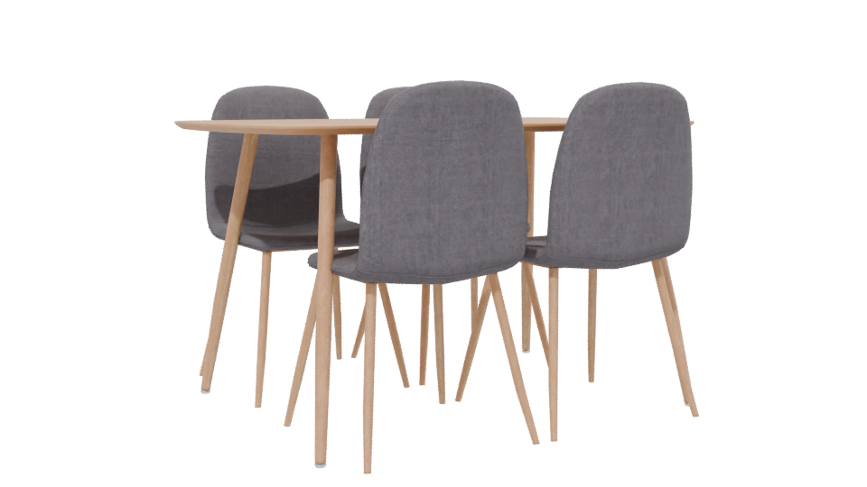 Stylish Modern Dining Set 3D - Professional 3D Model Render 13