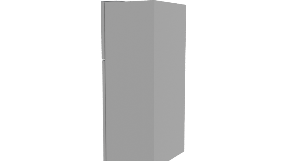 Sleek Refrigerator 3D Model - Professional 3D Model Render 3