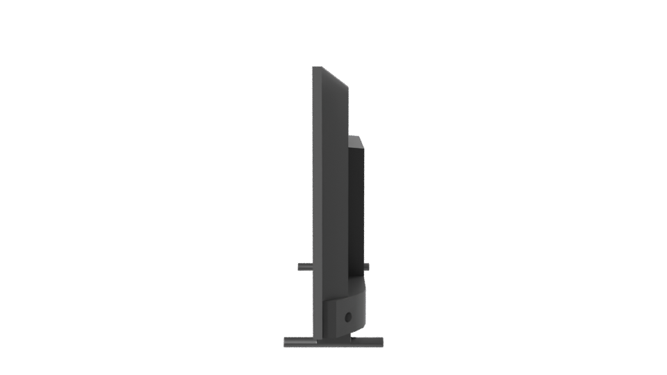 Sleek Modern Flat-Screen TV 3D Model - Professional 3D Model Render 2